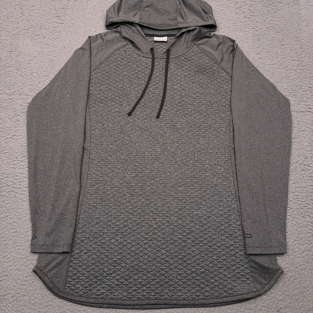 Columbia Cascade Gorge Quilted Hoodie Women's XL Gray Lightweight Stretch‎